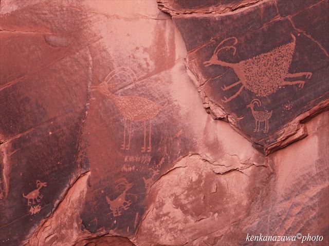インディアンの岩絵